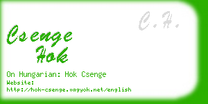 csenge hok business card